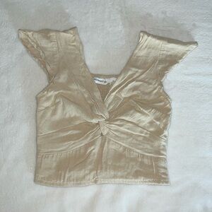 Cute beige summer top size S